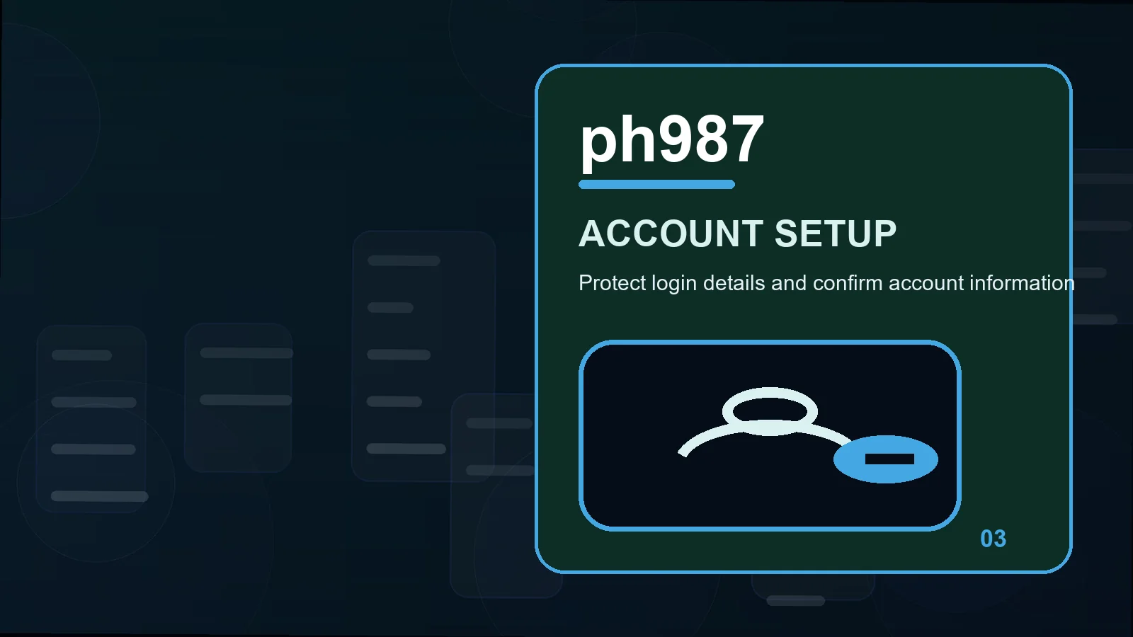 ph987 register illustration for how to review unique password before the next step