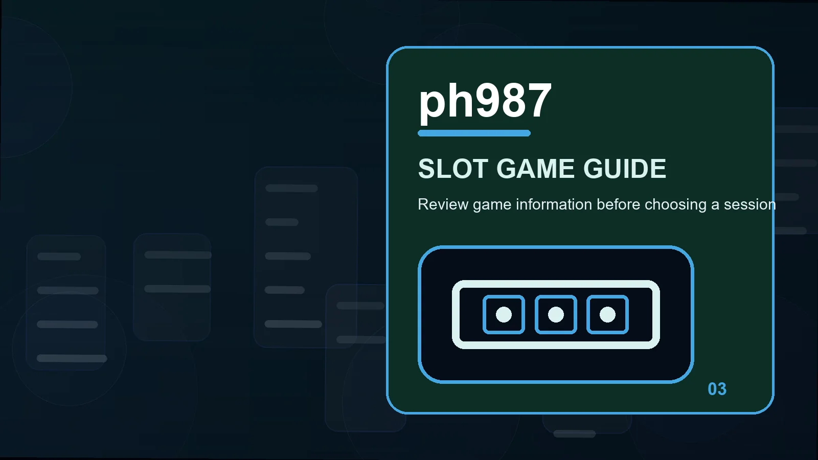 ph987 slots illustration for how to review session timer before the next step
